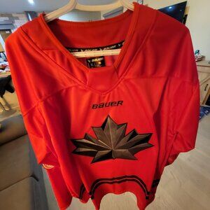 connor mcdavid bauer brand red 2026 team canada olympic hockey jerse